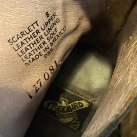 Like New Freebird Brown and Black Ankle Boots - Picture 6 of 14